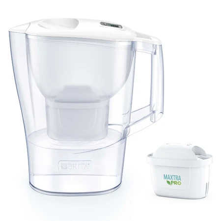 Brita Aluna, pitcher with filter 2,4 l, white + filter Maxtra Pro Pure Performance, 1 pc