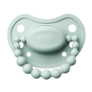 Luu Kids, tétine, positionnement, silicone, Frozen Sage, 3-6 mois, 1 pièce
