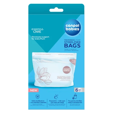 Canpol Babies, bolsas de esterilización para microondas, 6 unidades