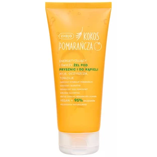 Gel de ducha y baño Ziaja Coco Naranja, energizante y fresco, 200 ml
