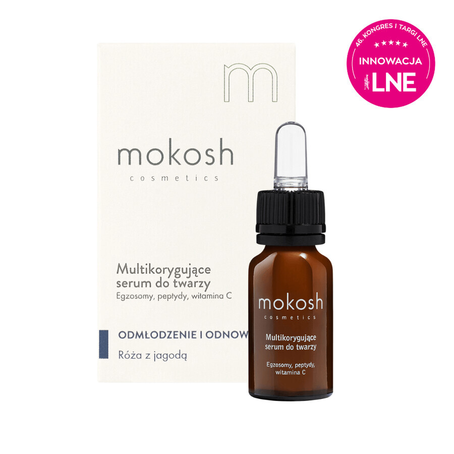 Mokosh, multicorector facial serum, exosomes + peptide + vitamin C, 12 ml
