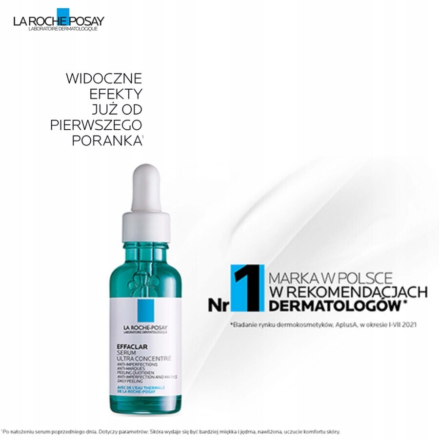 Kit La Roche-Posay Effaclar DUO+M, moisturizing cream for acne-prone skin, 40 ml + concentrated serum against imperfections, 30 ml