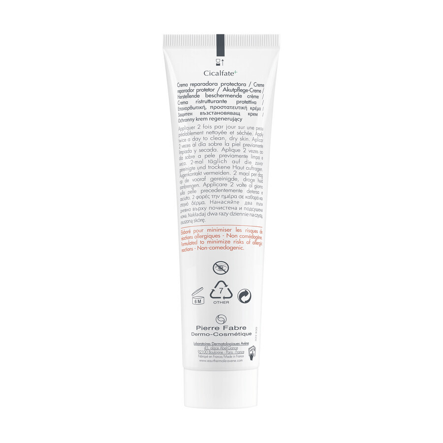 Avene Cicalfate+ set, regenererende beschermende crème voor het hele gezin, gevoelige en geïrriteerde huid, 2 x 100 ml + Hyaluron Activ B3, herstellend serum, 10 ml gratis