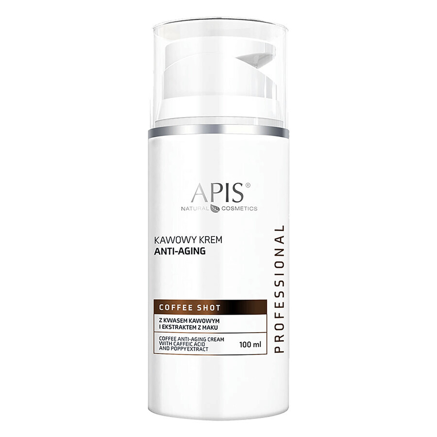 Set Apis Coffee Shot, masque bioactif à l'acide de café, 200 ml + crème anti-âge au café, 100 ml