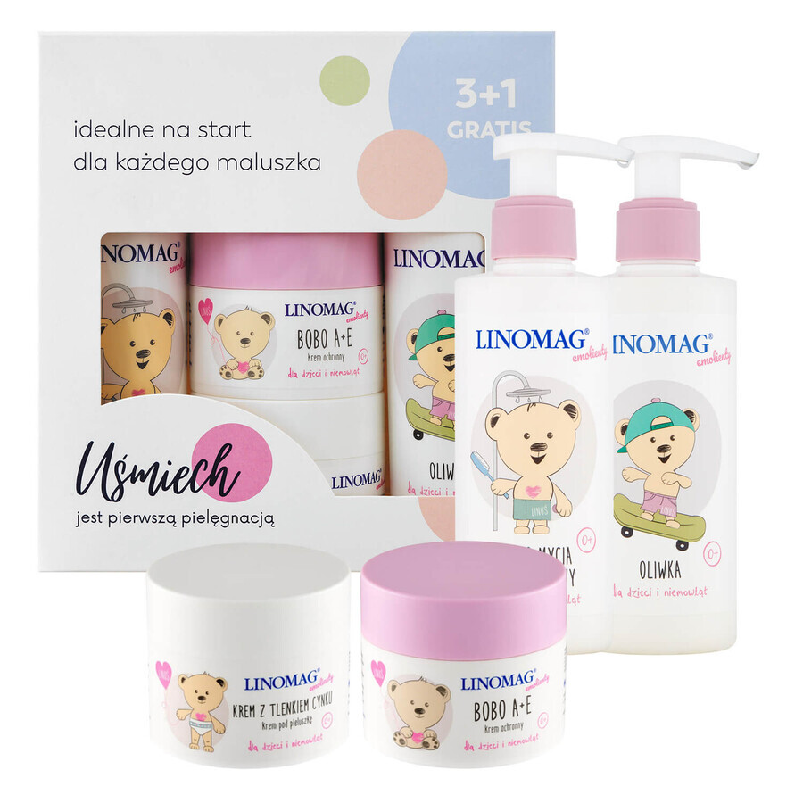 Set Linomag Emollients + protection cream, 15 ml free