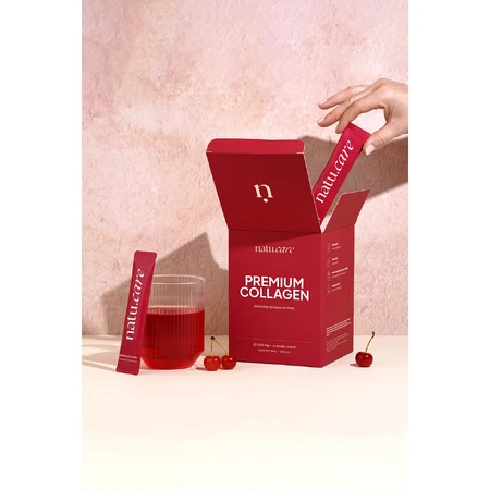 Natu.Care Premium Collagen 10000 mg, goût cerise, 30 sachets