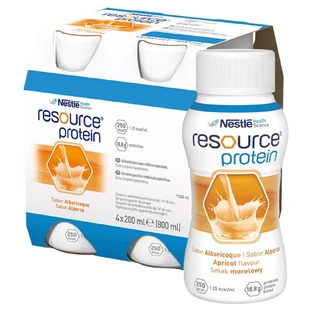 Resource Eiwit, voedingssupplement, abrikozensmaak, 4 x 200 ml