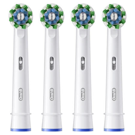Oral-B Pro Cross Action, replacement tips for Clean Maximiser electric toothbrush, 4 pieces