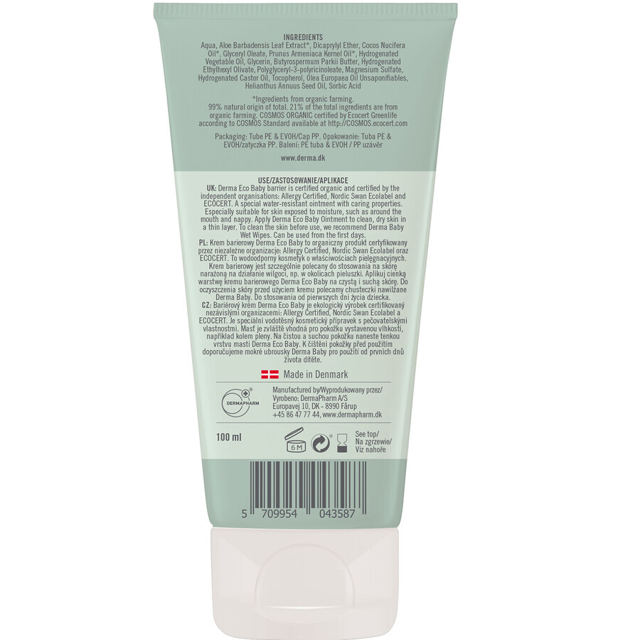 Derma Eco Bebé crema barrera 100 ml