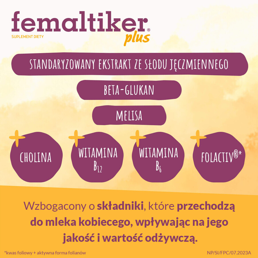 Femaltiker Plus pack, chocolate flavor, 2 x 12 sachets
