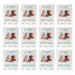 Set de bumbac medical, tampoane cosmetice pentru bebeluși și copii, mari, 100% bumbac, de la naștere, 12 x 60 bucăți Set de bumbac medical, tampoane cosmetice pentru bebeluși și copii, mari, 100% bumbac, de la naștere, 12 x 60 bucăți