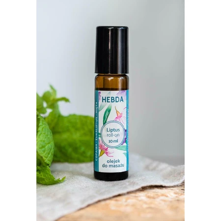 Hebda Liptus Roll-on mit Eukalyptus und Minze, 10 ml