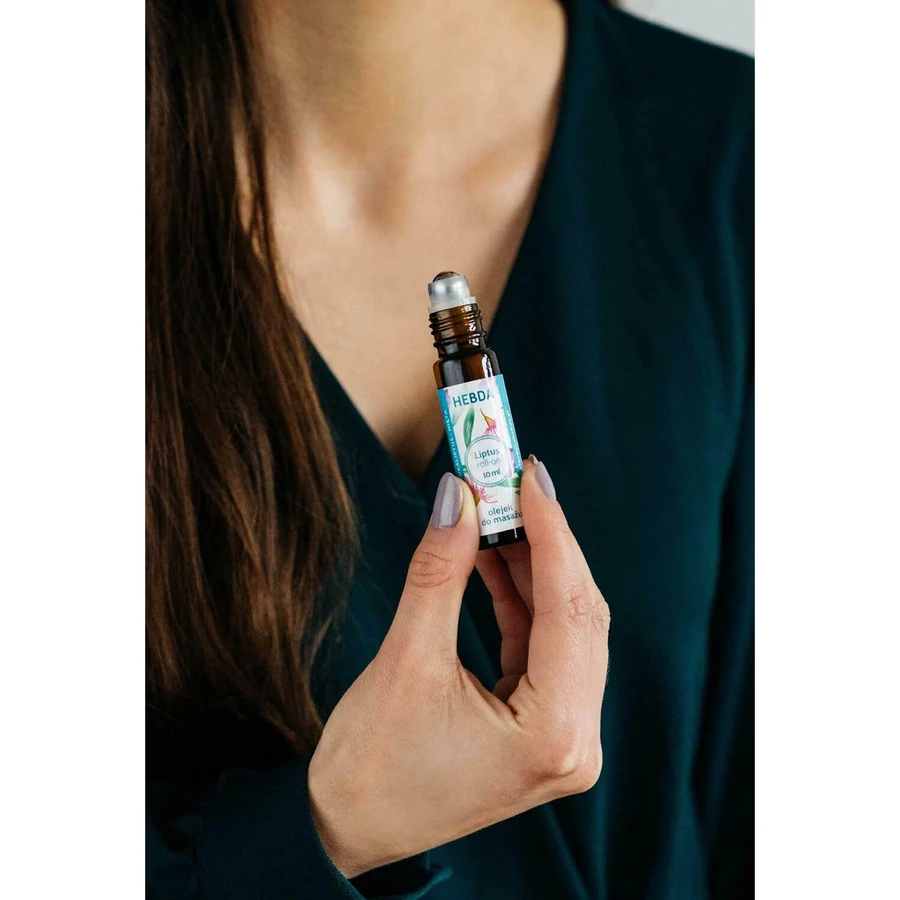 Hebda Liptus Roll-on mit Eukalyptus und Minze, 10 ml
