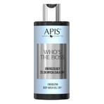 Coffret Apis Who's The Boss, gel douche énergisant 3 en 1 pour le corps 300 ml + crème énergisante pour le corps et les mains 300 ml Coffret Apis Who's The Boss, gel douche énergisant 3 en 1 pour le corps 300 ml + crème énergisante pour le corps et les mains 300 ml