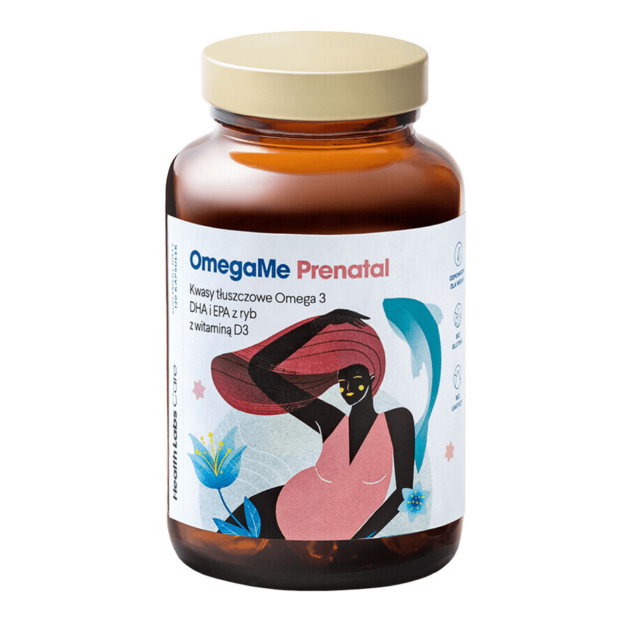 Health Labs OmegaMe Kit prenatal, 60 capsule + LittleMe Trimestru 2 și 3 Zi, 90 capsule + Noapte, 60 capsule + sac gratuit