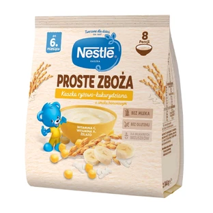 Nestle Proste Zboża Rijstepap met maïs, banaan, zonder melk, na 6 maanden, 144 g