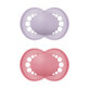 MAM Original, ciuccio, silicone, ortodontico, ortodontico, opaco non stampato, bambina, 6-16 mesi, 2 pezzi