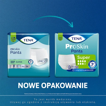 Tena Pants ProSkin, absorbent briefs, size M, 80-110 cm, Super, 30 pieces