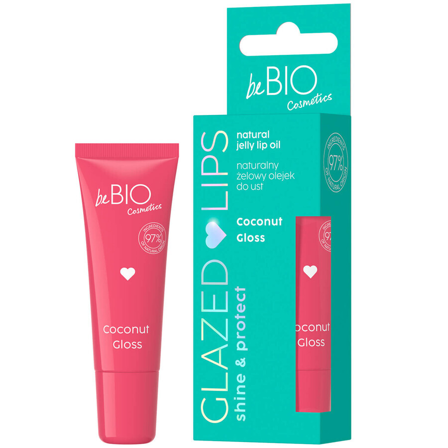 Acquista beBIO Cosmetics, olio gel per labbra, gloss di cocco, 10 ml beBIO Cosmetics, olio gel per labbra, gloss di cocco, 10 ml
