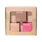 Paese Contouring Set Cold, Tan Kissed, crème bronzer, 01, 12 g + Glow Kissed, crème highlighter, 0,1, 4 g + Blush Kissed, crème blush, 03, 4 g