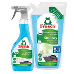 Frosch set, detergente de cocina, sódico, spray, 500 ml + recambio, 1000 ml Frosch set, detergente de cocina, sódico, spray, 500 ml + recambio, 1000 ml