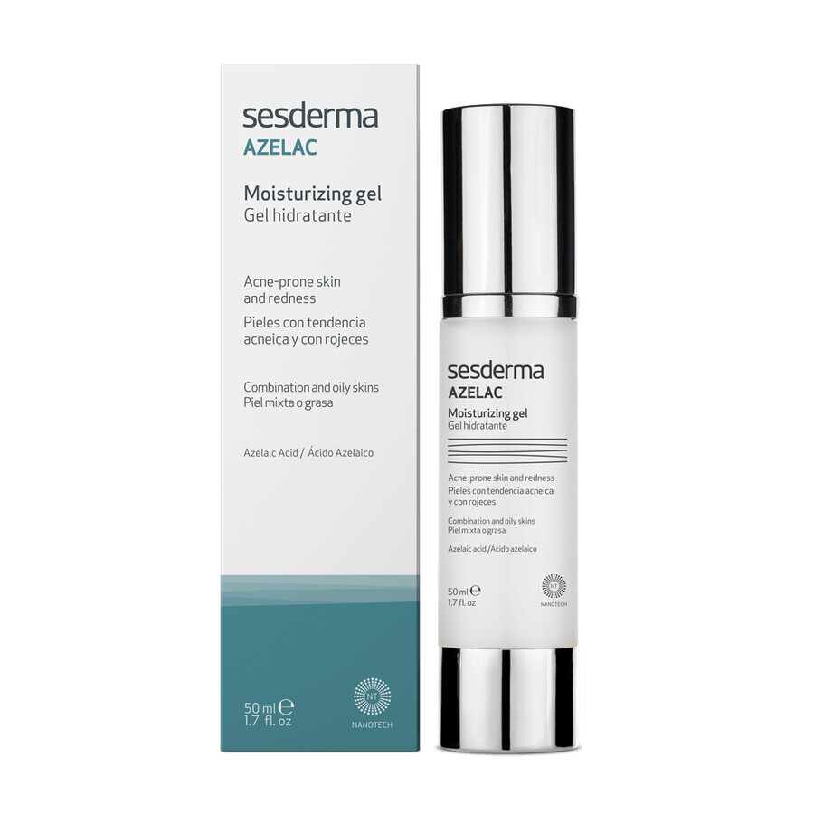 Set Sesderma, Azelac, gel hidratant cu acid azelaic, 50 ml + Repaskin Fluido Invisible, protecție solară facială ușoară, SPF 50, 50 ml pentru 1 penny