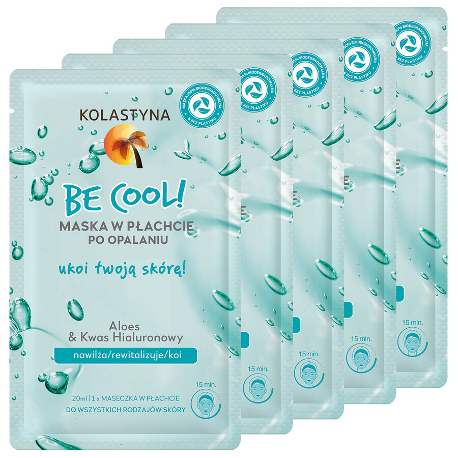 Buy Kolastyna Be Cool! set, after sunbathing mask, 4 x 20 ml + 20 ml for 1 penny Kolastyna Be Cool! set, after sunbathing mask, 4 x 20 ml + 20 ml for 1 penny