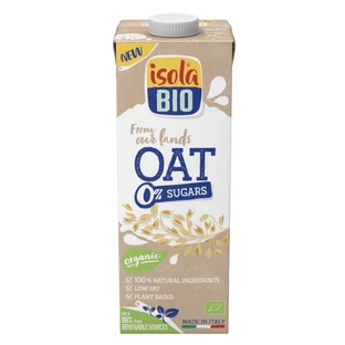 Organic Oat Drink 0% sugars, 1L, Isola Bio