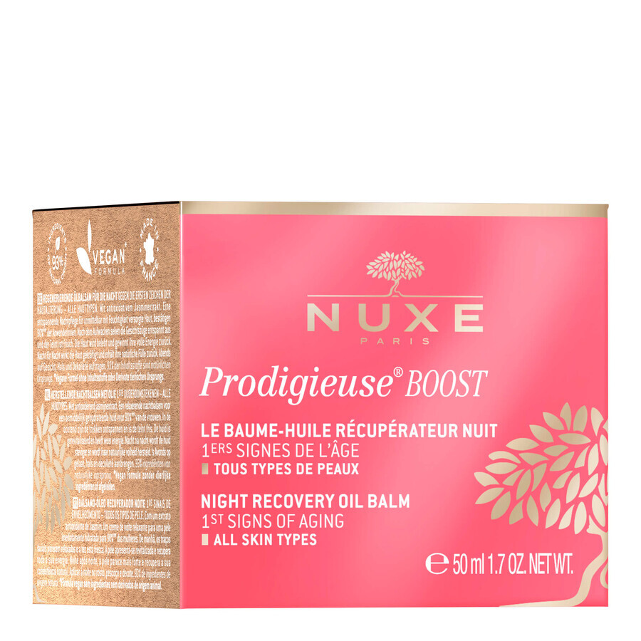 Nuxe Prodigieuse Boost set, face balm with night oil, 50 ml + eye gel balm, 15 ml for 1 penny