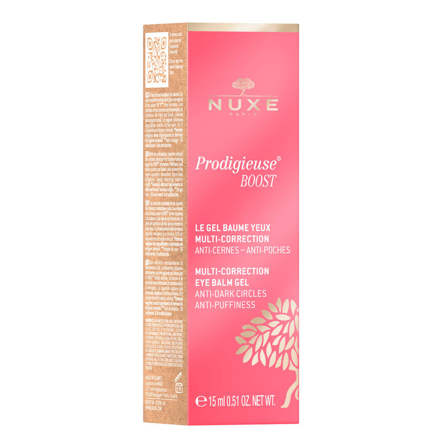 Nuxe Prodigieuse Boost set, face balm with night oil, 50 ml + eye gel balm, 15 ml for 1 penny