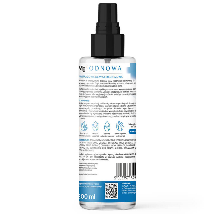 Mg12 Renewal, biphasisches Magnesiumöl, 200 ml