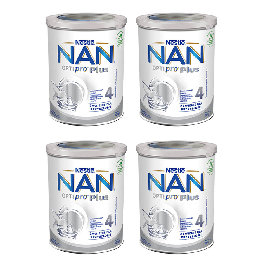 Nestle NAN Optipro Plus 4, modified milk for children over 2 years, 4 x 800 g