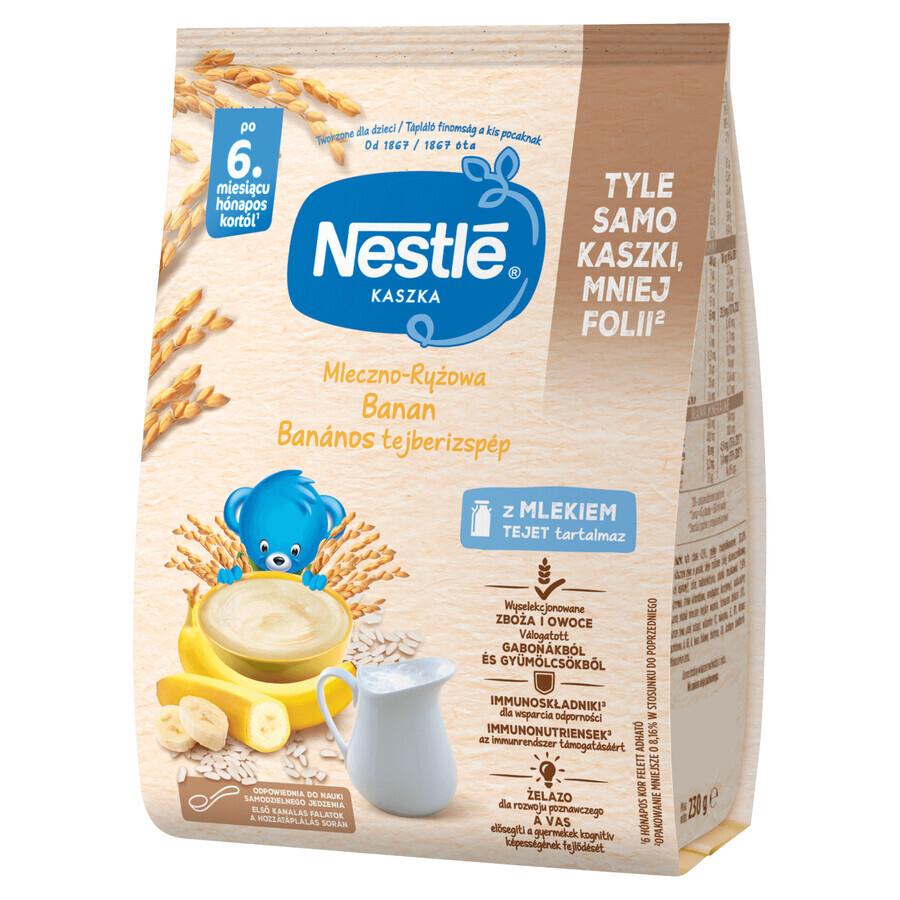 Buy Nestle cereal with milk and rice, banana, gluten-free, after 6 months, 230 g Nestle cereal with milk and rice, banana, gluten-free, after 6 months, 230 g