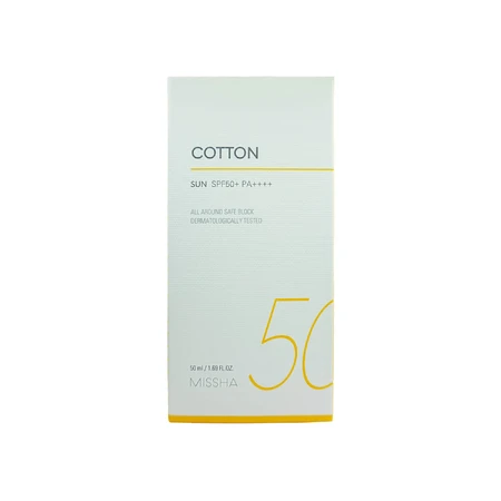 Missha All Around Safe Crema protectora solar de algodón, FPS 50+, 50 ml