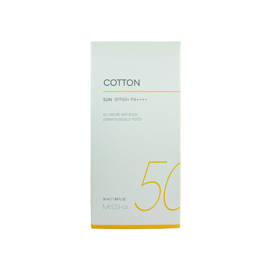 Missha All Around Safe Safe Block Cotton Sun Protection Cream SPF 50+ 50 ml
