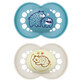 MAM Original, ciuccio, in silicone, ortodontico, fosforescente, Planet Love Day&amp;Night, bambino, 6-16 mesi, 2 pezzi