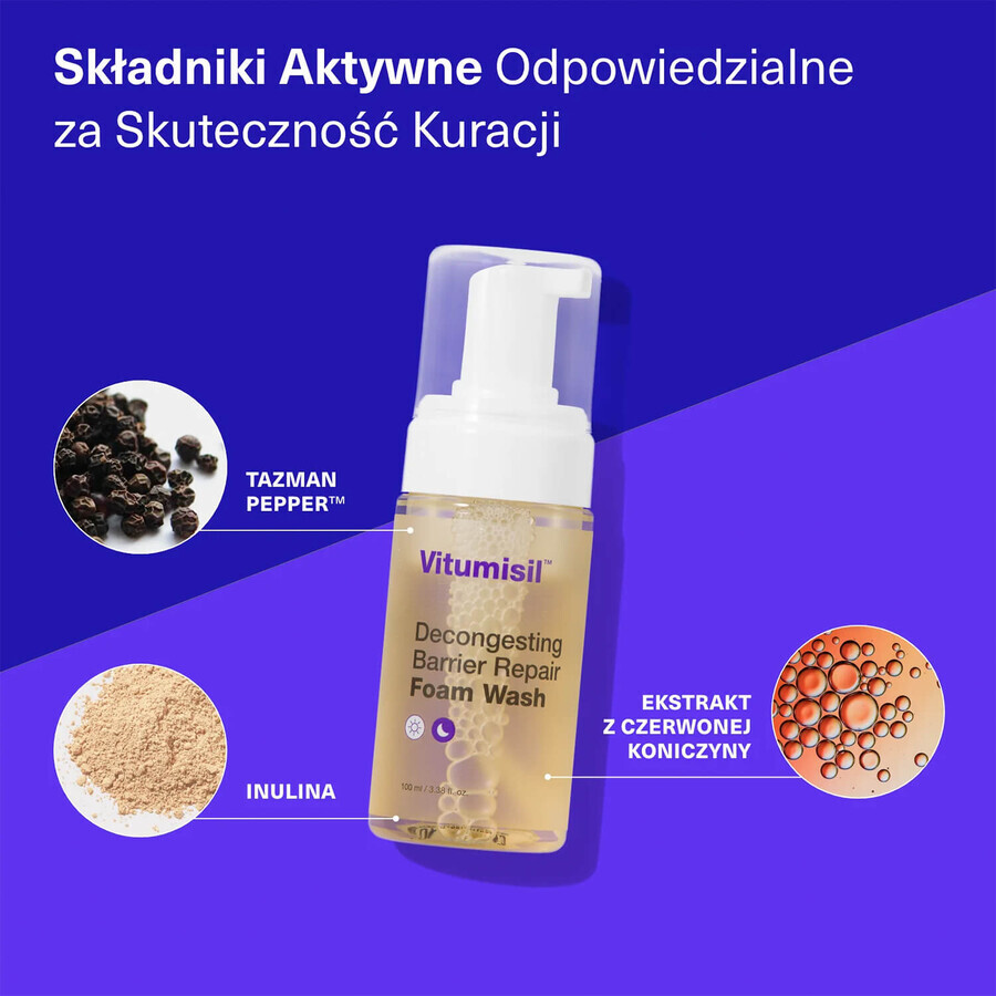 Vitumisil Decongestionare Barrier Repair, spumă facială, 100 ml