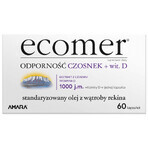 Ecomer Immunity Garlic + Vit. D3, 60 capsules