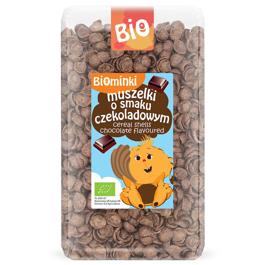 Cumpără Biominki, coji cu aromă de ciocolată Bio, 300 g Biominki, coji cu aromă de ciocolată Bio, 300 g