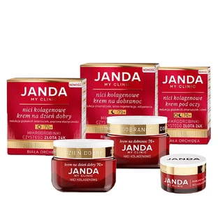 Set Janda My Clinic Collageendraden 70+, dagcrème 50 ml + nachtcrème 50 ml + oogcrème 15 ml