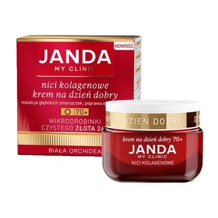 Set Janda My Clinic Collageendraden 70+, dagcrème 50 ml + nachtcrème 50 ml + oogcrème 15 ml