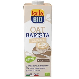 Biologische volle haver suikervrije koffiedrank Barista, 1L, Isola Bio