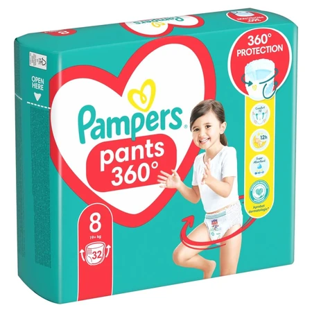 Pampers Pants, Windeln, Größe 8, 19 kg+, 32 Stück
