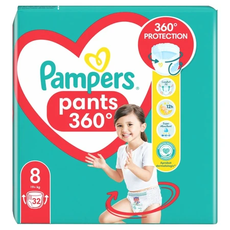 Pampers Pants, Windeln, Größe 8, 19 kg+, 32 Stück