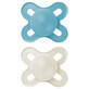 MAM Original Start, ciuccio, silicone, ortodontico, ortodontico, opaco non stampato, bambino, 0-2 mesi, 2 pezzi