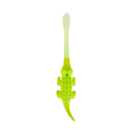 Ackuku, cepillo de dientes para bebés, cocodrilo, a partir de 12 meses, 1 ud.