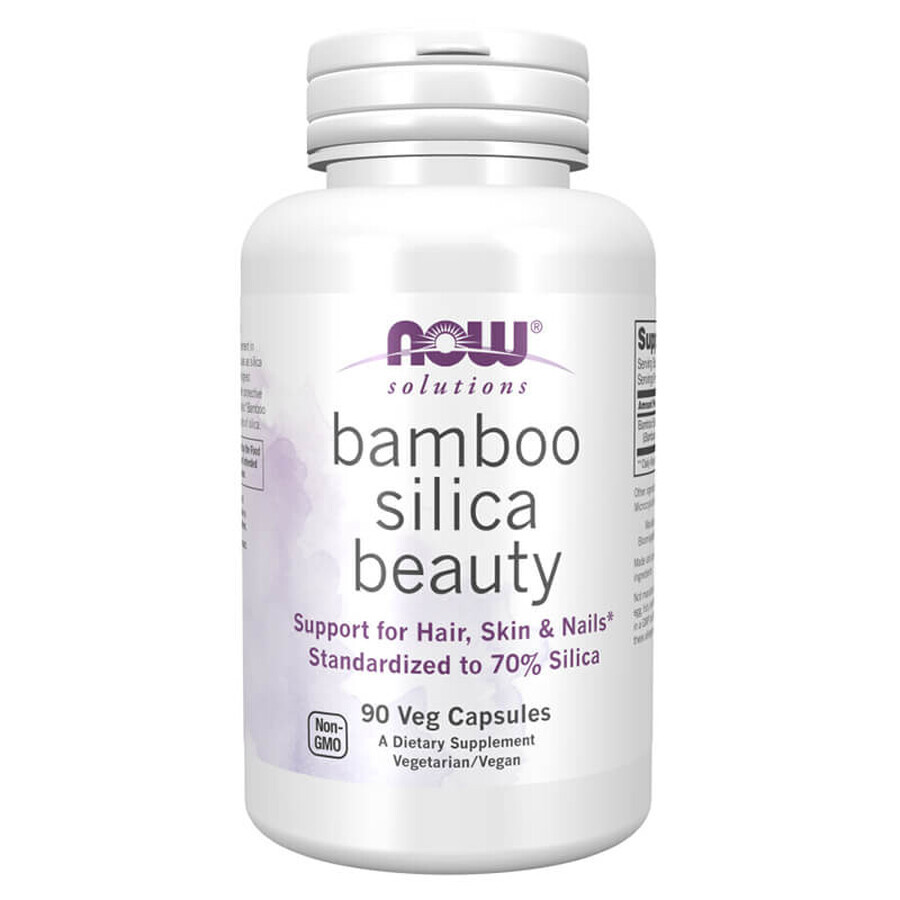 Now Bamboo Silica Beauty Solutions, silica, 90 vegan capsules