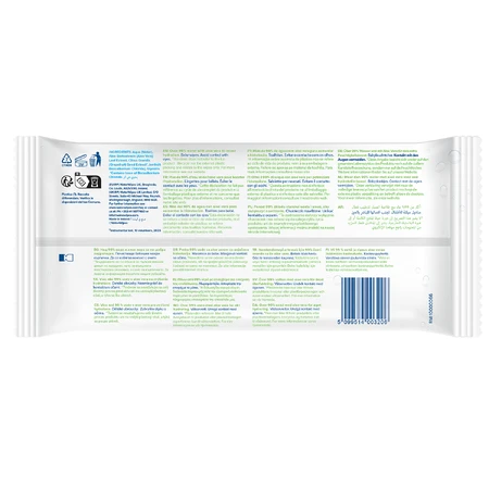 WaterWipes Hydrating Clean Bio, doekjes met aloë vera-extract, 60 stuks