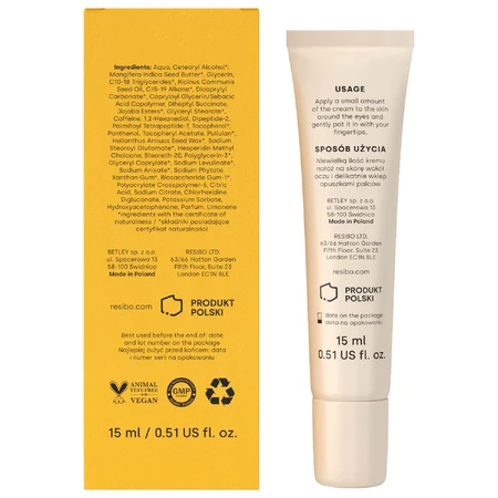 Resibo Mango Eye Lift, super voedende oogcrème, 15 ml