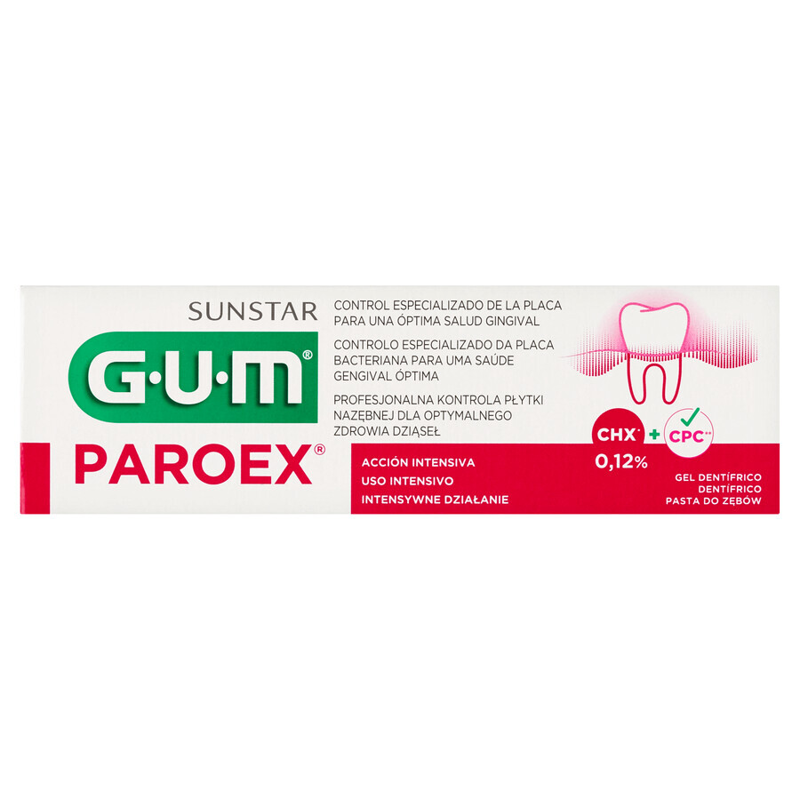 Sunstar Gum Paroex 0.12%, toothpaste, 75 ml
